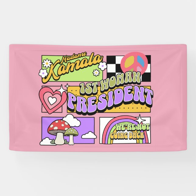 Kamala Harris 1st Woman President Inauguration Banner (Horizontal)