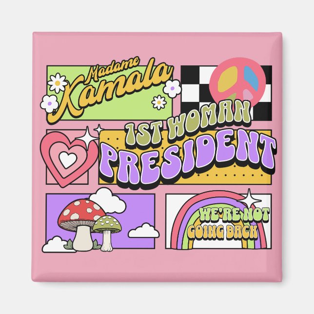Kamala Harris 1st Woman President Inauguration Magnet (Front)