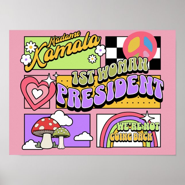 Kamala Harris 1st Woman President Inauguration Poster (Front)