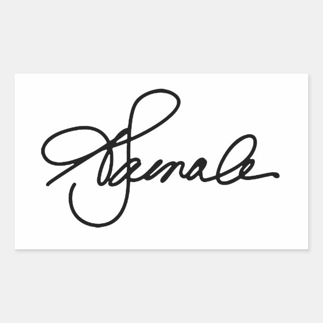 Kamala Harris 2020 Autograph Rectangular Sticker (Front)