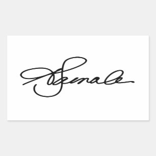 Kamala Harris 2020 Autograph Rectangular Sticker