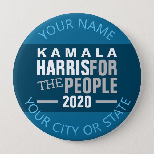 Kamala Harris 2020 For The People Vote Political Button