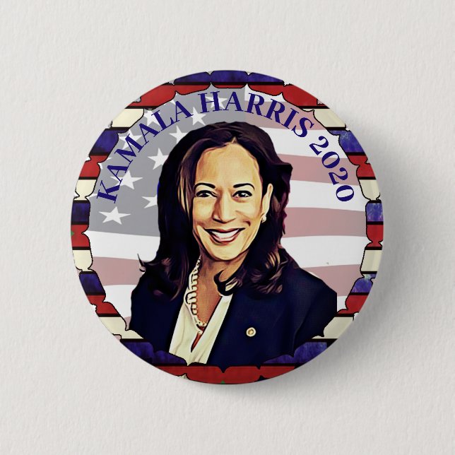 Kamala Harris 2020 Presidential Election Candidate Button (Front)