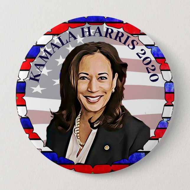 Kamala Harris 2020 Presidential Election Candidate Button (Front)