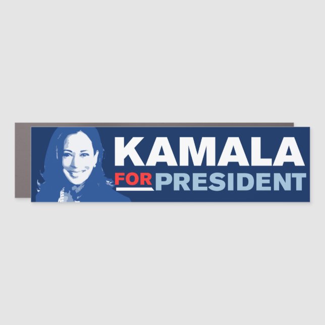 Kamala Harris 2024 Bumper Car Magnet (Front)