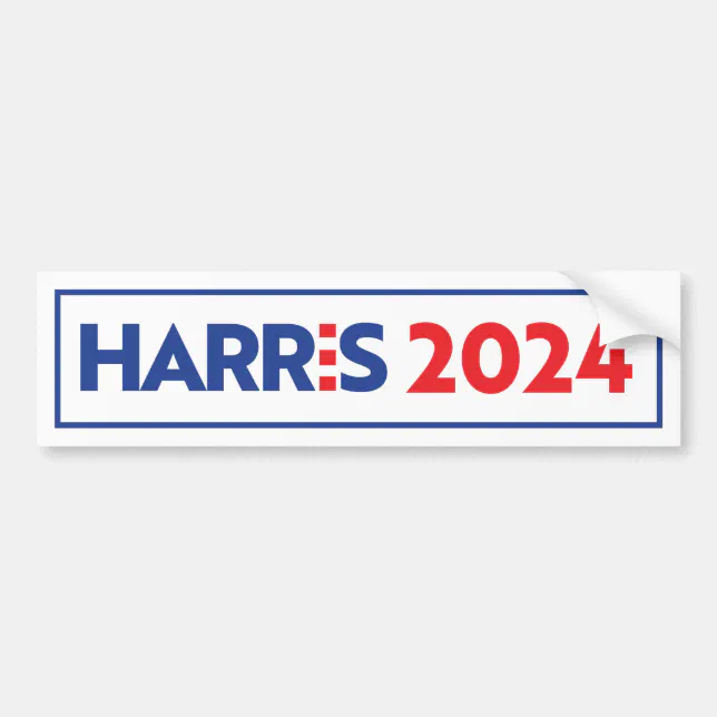 Kamala Harris 2024 Bumper Sticker Zazzle