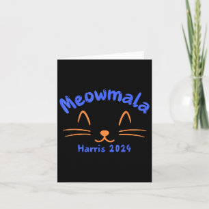 Kamala Harris 2024 Cat Lady For Kamala Funny Cat  Card