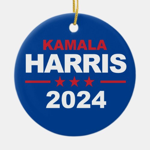 Kamala Harris 2024 Ceramic Ornament