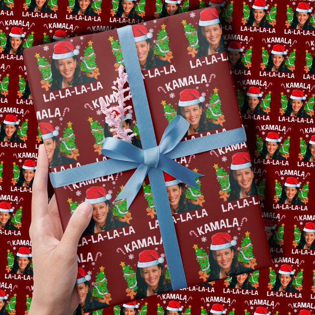 Kamala Harris 2024 Christmas  Wrapping Paper (Creator Uploaded)