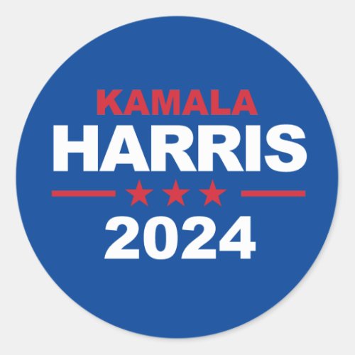 Kamala Harris 2024 Classic Round Sticker