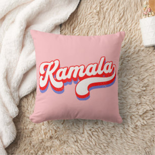 Kamala Harris 2024 Cute 2024 Election Hot Pink Throw Pillow