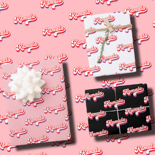 Kamala Harris 2024 Cute 2024 Election Hot Pink Wrapping Paper Sheets