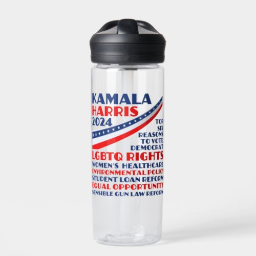 Kamala Harris 2024 Election Democrat Platform Water Bottle