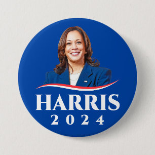 Kamala Harris 2024 election photo Button