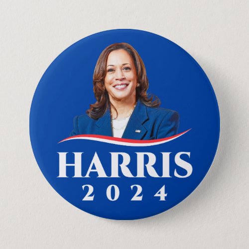 Kamala Harris 2024 election photo Button