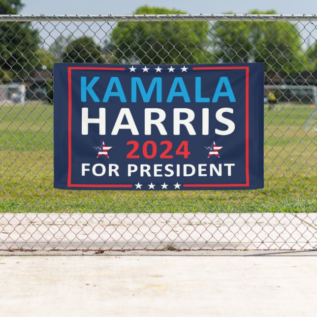 Kamala Harris 2024 For President - 2024 Election Banner (Insitu)