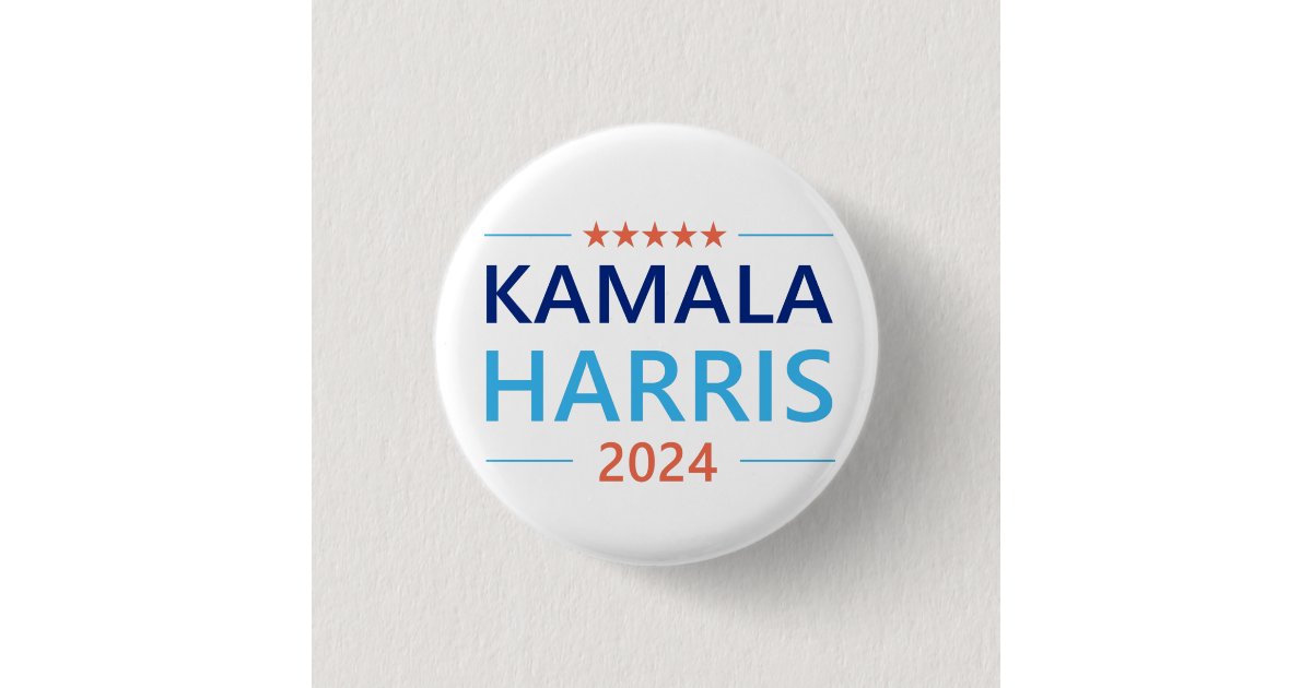 Kamala Harris 2024 for President Button | Zazzle
