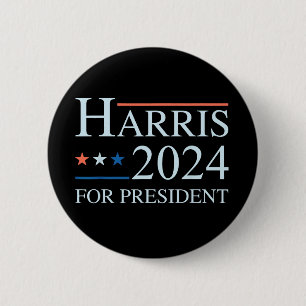 Kamala Harris 2024 For President Button