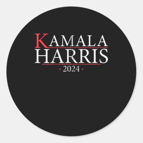 Kamala Harris 2024 For President Campaign _ Kamala Classic Round Sticker