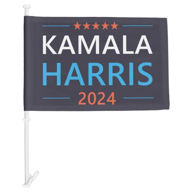 Kamala Harris 2024 for President Car Flag (Front)