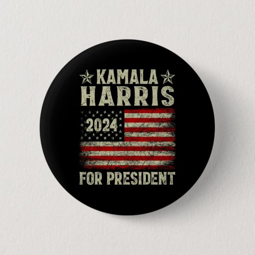 Kamala Harris 2024 For President Election Campaign Button