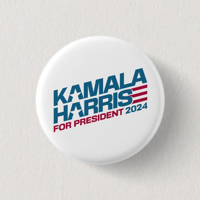 Kamala Harris 2024 For President Election Campaign Button (Front)