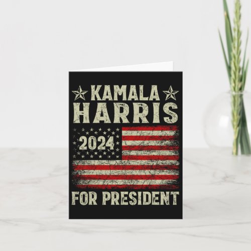 Kamala Harris 2024 For President Election Campaign Card