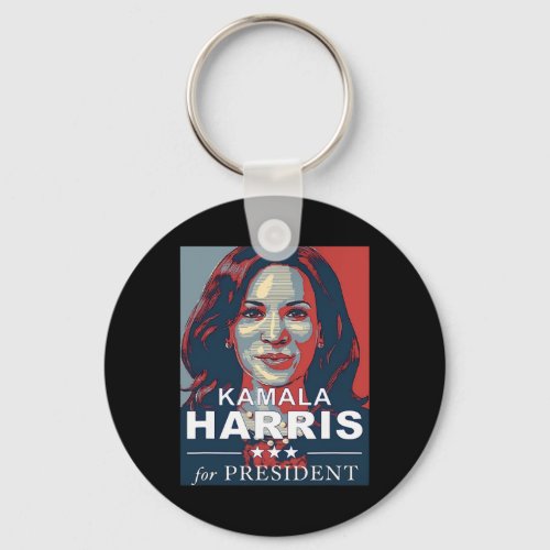 Kamala Harris 2024 For President Election Campaign Keychain