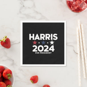 Kamala Harris 2024 For President Election Campaign Napkins