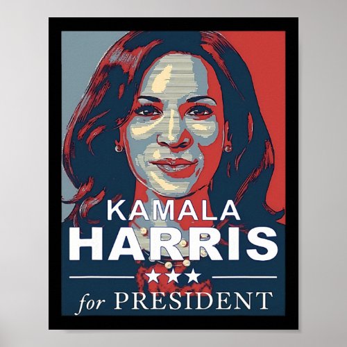 Kamala Harris 2024 For President Election Campaign Poster