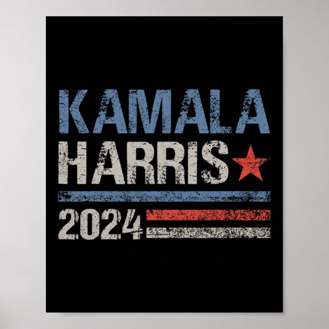 Kamala Harris 2024 For President Election Campaign Poster (Front)