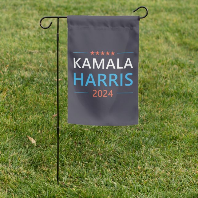 Kamala Harris 2024 for President Garden Flag (In SItu)