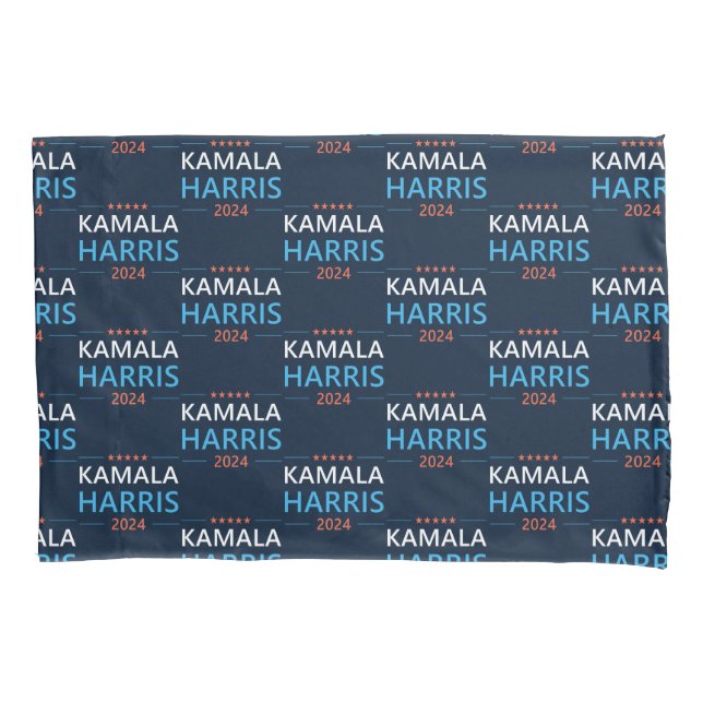 Kamala Harris 2024 for President Pillow Case (Front)