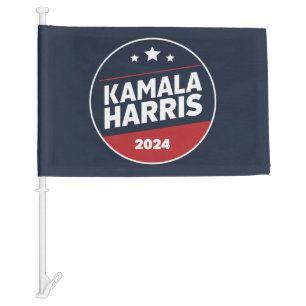 Kamala Harris 2024 For President Retro Election Car Flag