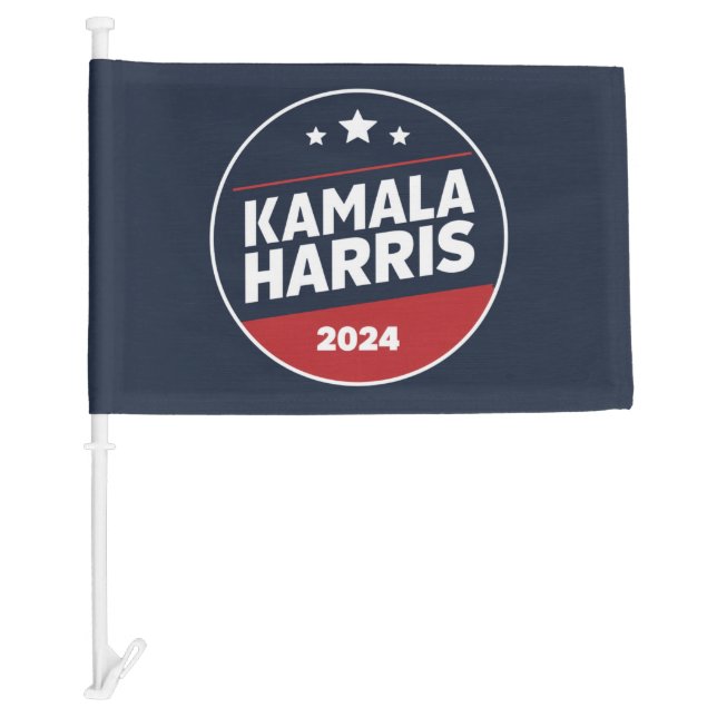 Kamala Harris 2024 For President Retro Election Car Flag (Front)