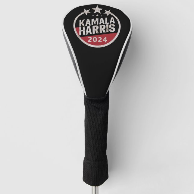 Kamala Harris 2024 For President Retro Election Golf Head Cover (Front)