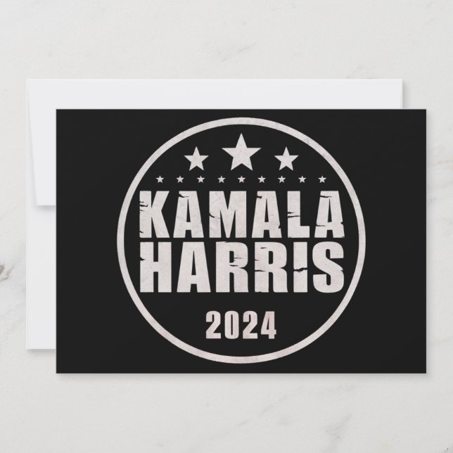 Kamala Harris 2024 For President Retro Election Invitation (Front)