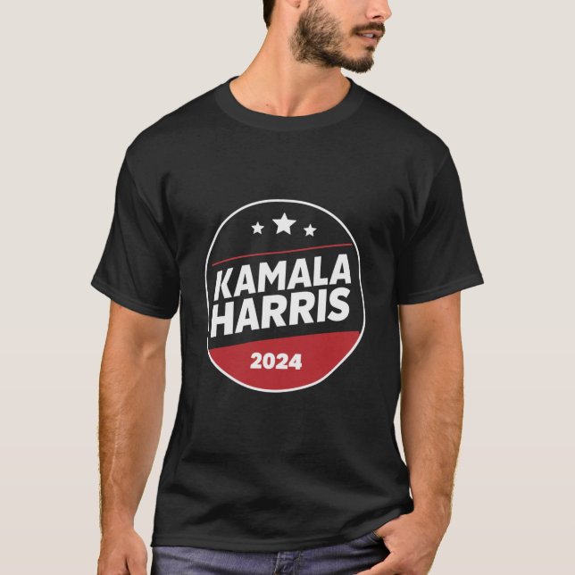 Kamala Harris 2024 For President Retro Election T-Shirt (Front)