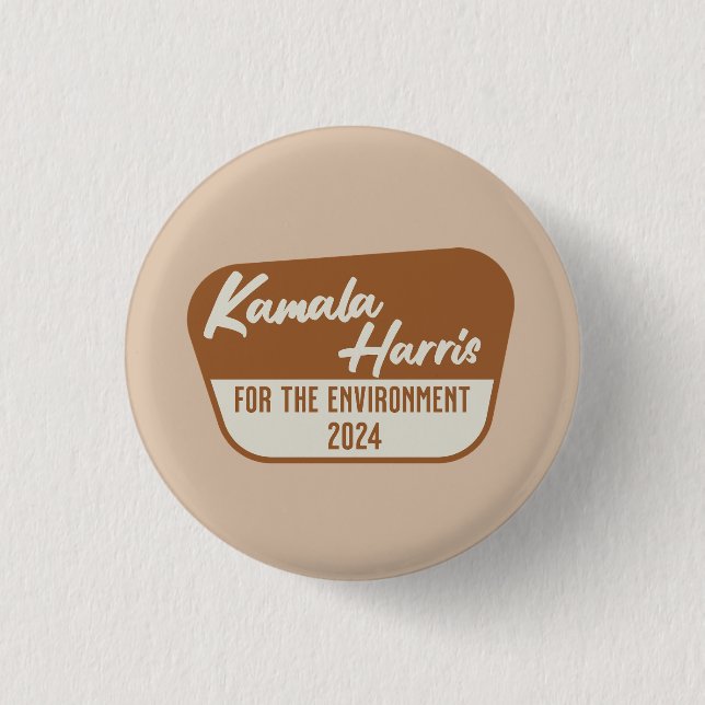Kamala Harris 2024 for the Environment Button (Front)