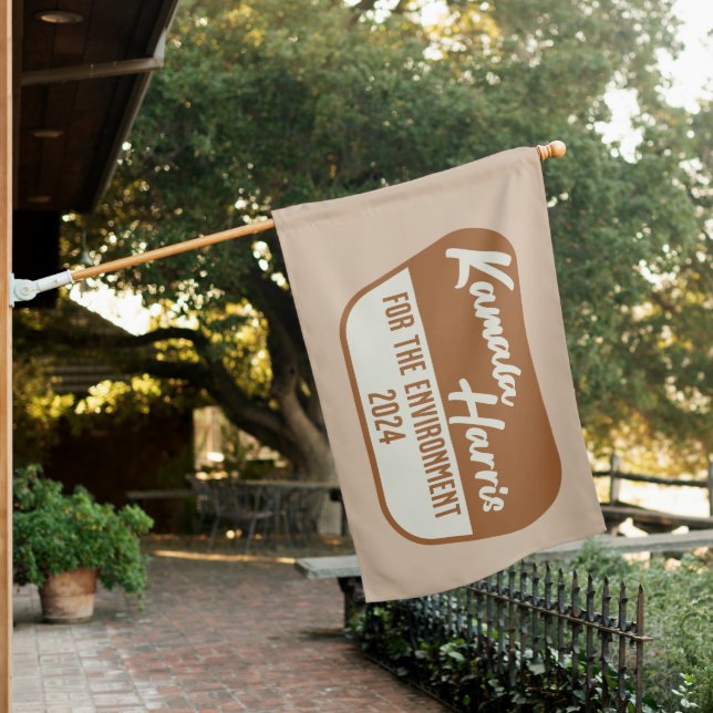 Kamala Harris 2024 for the Environment House Flag (In SItu)