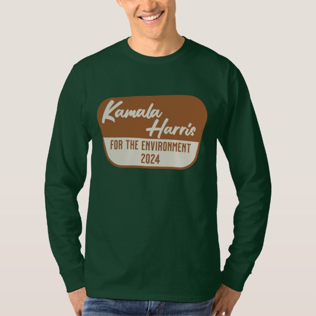 Kamala Harris 2024 for the Environment T-Shirt (Front)