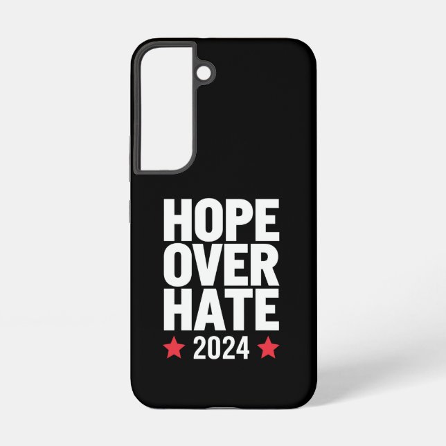 Kamala Harris 2024 Hope Over Hate Presidential  Samsung Galaxy Case (Back)