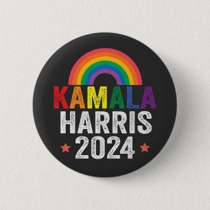 Kamala Harris 2024 Lgbtq Election President Button