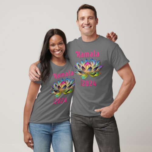 Kamala Harris 2024 Lotus For POTUS T_Shirt