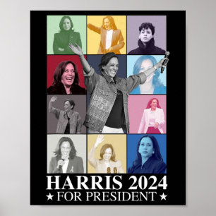 Kamala Harris 2024 Madam President Election Democr Poster