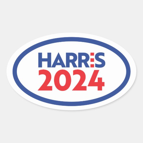Kamala Harris 2024 Oval Sticker