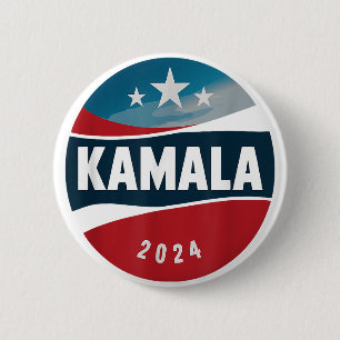 Kamala Harris 2024 Patriotic President Campaign Button
