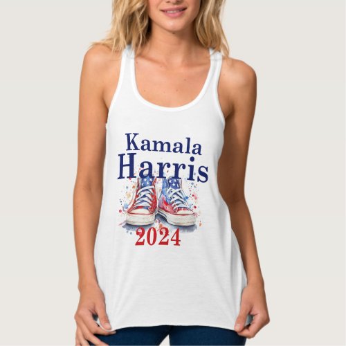 Kamala Harris 2024 Patriotic Sneakers Tank Top