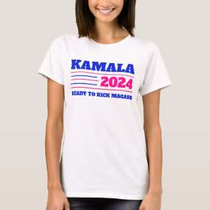 Kamala Harris 2024 Pink and Blue T-Shirt
