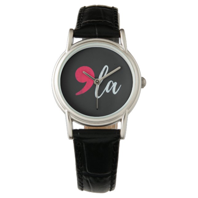 Kamala Harris 2024 President Comma La Funny Watch (Front)